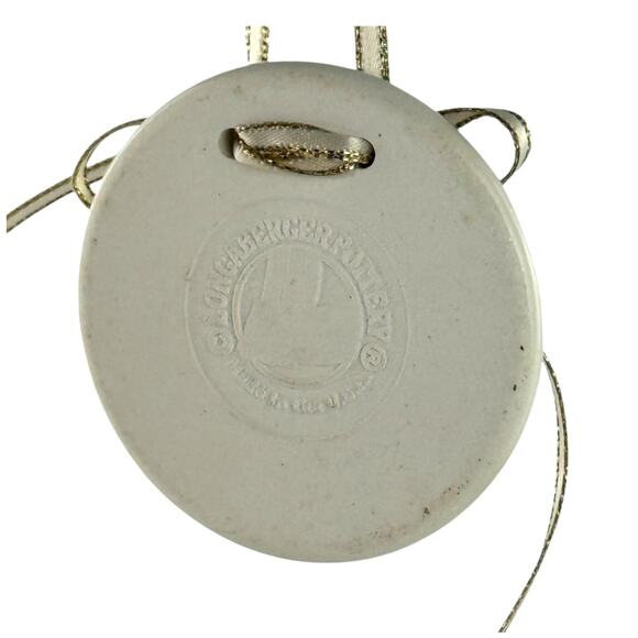 Longaberger Pottery Merry Christmas 1997 Basket Tie On Ornament - Picture 2 of 14